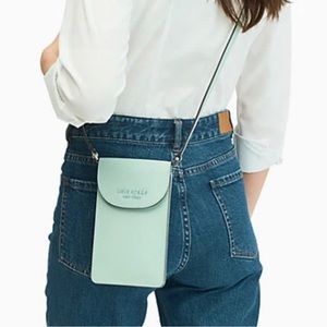 NWOT Kate Spade Cameron Monotone North South Flap phone crossbody